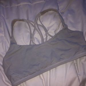 Light grey lulu bra